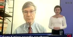 Zľava Jeffrey Sachs a Anka Žitná počas videorozhovoru pre TA3.