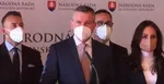 Peter Pellegrini počas tlačovej besedy.