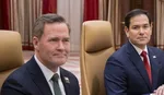Na snímke poradca pre národnú bezpečnosť USA Mike Waltz (vľavo) a minister zahraničných vecí USA Marco Rubio