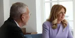 Alexander Van der Bellen a Zuzana Čaputová počas spoločného stretnutia.