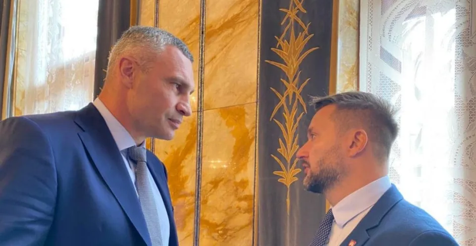 Read more about the article FOTO Vallo bol so starostom Kyjeva: Som rád, že prijal moje pozvanie k nám do Bratislavy!