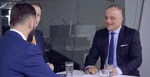 Juraj Droba (vpravo) počas diskusie s Jánom Mažgútom.