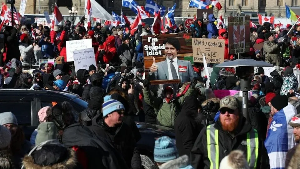 Read more about the article V Kanade protestujúci blokovali hraničné priechody. Premiér ich označil za hrozbu pre ekonomiku