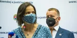 Ministerka spravodlivosti SR Mária Kolíková (Za ľudí), predseda NR SR Boris Kollár (Sme rodina)