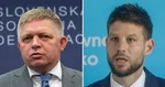 Premiér Robert Fico (Smer-SD)/ Šéf PS Michal Šimečka