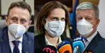 Zľava ministri Samuel Vlčan, Mária Kolíková a Vladimír Lengvarský.
