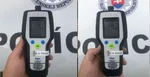 Na policajnej snímke hodnoty, ktoré ukazoval prístroj pri opitom šoférovi.