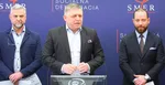 Zľava Tibor Gašpar, Robert Fico a Marek Para.