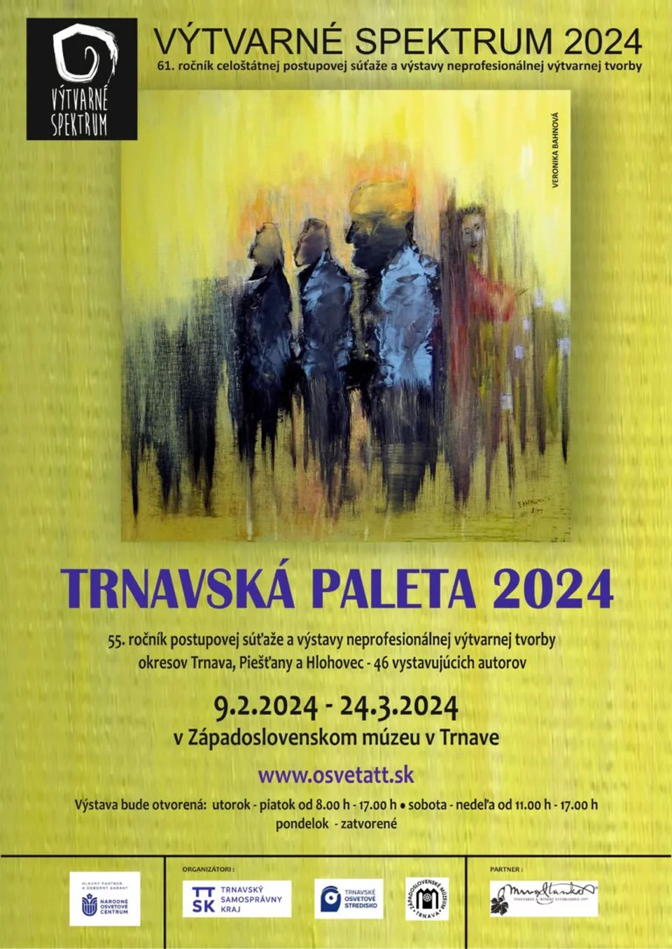 Read more about the article To najlepšie od amatérskych výtvarníkov je namiešané v Trnavskej palete 2024