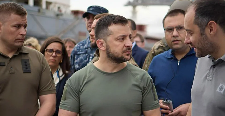 Read more about the article Zelenskyj dohliadal na naloženie prvej lode s obilím: Čakáme na signál, že môžeme začať