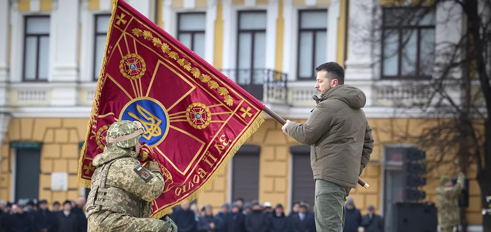 Read more about the article Zelenskyj k výročiu konca vojny: Rusko porazíme ako bol porazený nacizmus!
