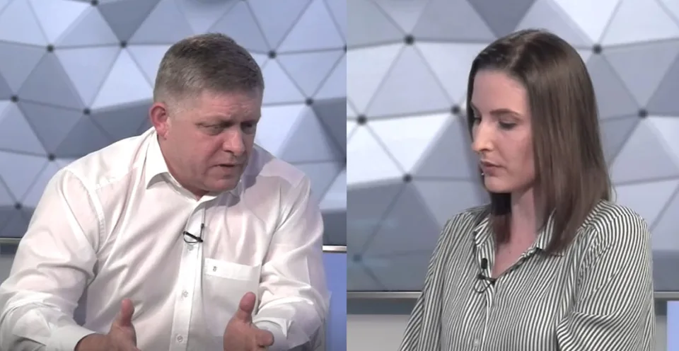 Read more about the article VIDEO Fico v “horúcom” rozhovore redaktorke: Pokiaľ sa nespamätáte, budete predmetom veľkej kritiky!