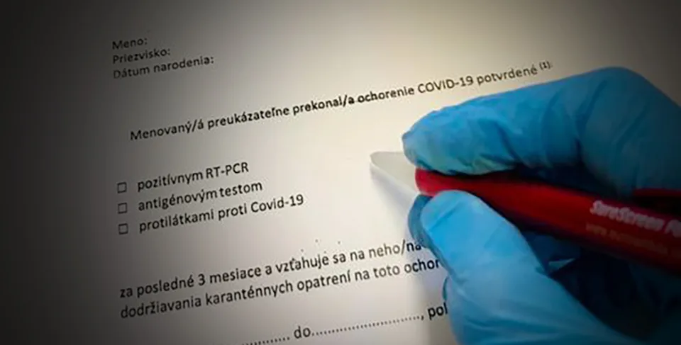 Read more about the article Ďalšia novinka: Potvrdenie o prekonaní ochorenia COVID-19 už nebudeme potrebovať!