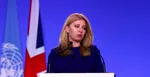 Prezidentka SR Zuzana Čaputová počas prejavu na klimatickom summite COP26 v Glasgowe
