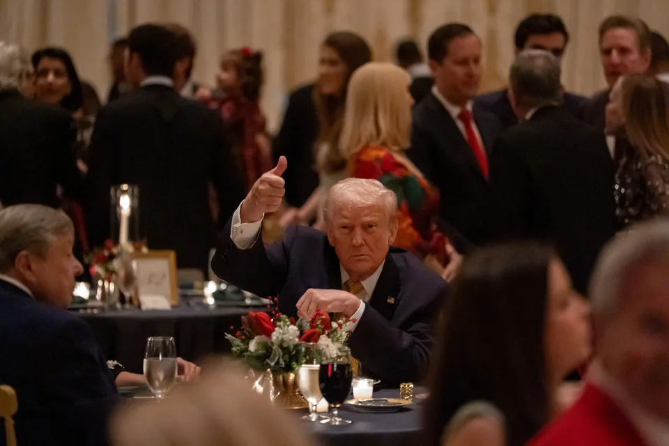 Read more about the article Trump počas Štedrého večera odpovedal deťom na otázky o Santa Clausovi