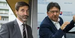 Na kombosnímke zľava Juraj Blanár a Ján Budaj.