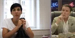 Na snímke z videa zľava Markéta Pekarová Adamová a Petr Holec.