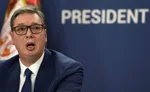 Na archívnej snímke z 21. augusta 2022 srbský prezident Aleksandar Vučič