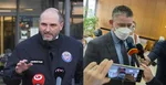Na kombosnímke zľava košický primátor Jaroslav Polaček a minister vnútra Roman Mikulec.