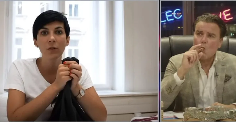 Read more about the article VIDEO Sveter proti Putinovi? Šéfka parlamentu ČR ukazuje nový symbol! Novinár ju “rozšruboval”