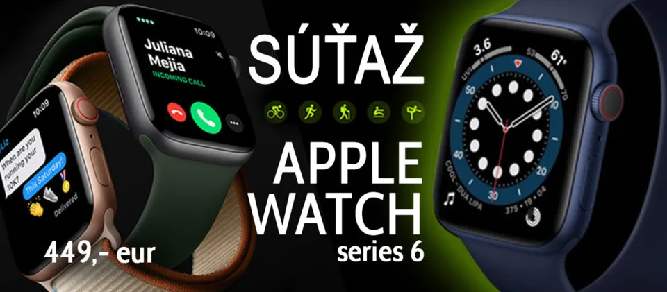 Read more about the article APPLE WATCH series 6: Za jednu esemesku môžu byť VAŠE!