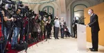 Generálny prokurátor Maroš Žilinka počas tlačového brífingu.