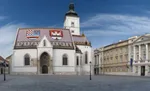 Námestie sv. Marka v centre Záhrebu