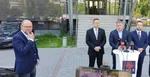 Zľava Richard Sulík a šéf Smeru Robert Fico a podpredsevia strany počas tlačovky. F