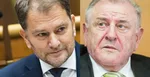Na kombosnímke zľava expremiéri Igor Matovič a Vladimír Mečiar.