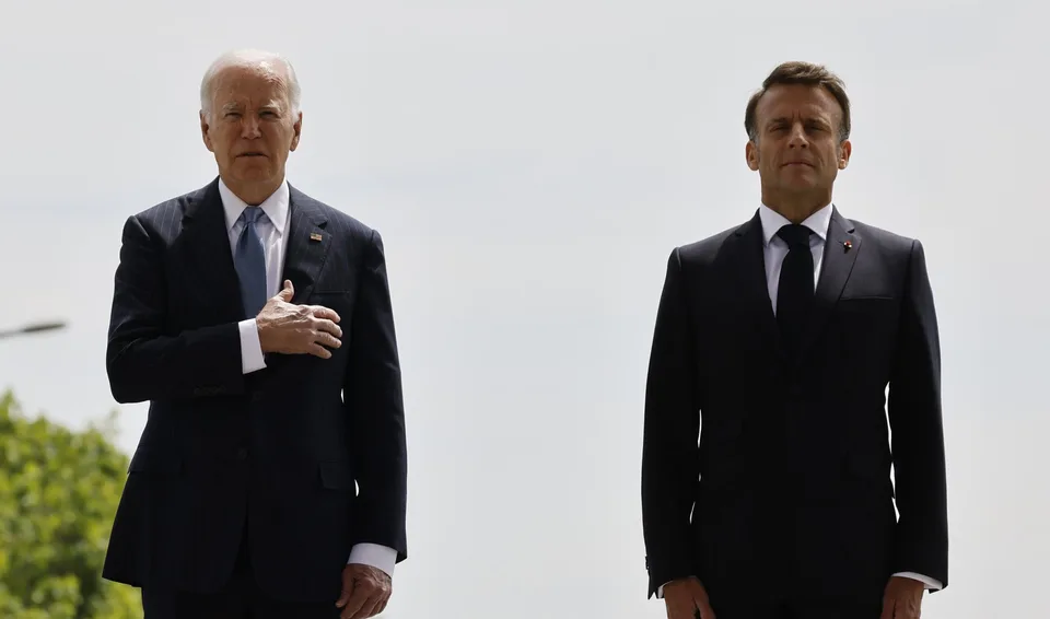 Read more about the article Macron v Paríži privítal Bidena, ktorý začína štátnu návštevu Francúzska