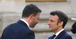 Zľava Eduard Heger a Emmanuel Macron.