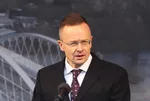 Na snímke maďarský minister zahraničných vecí a obchodu Péter Szijjártó