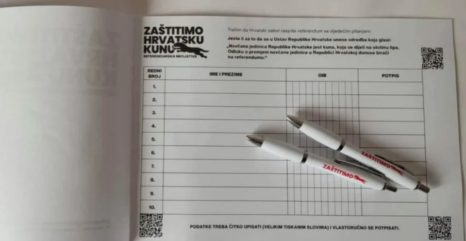 Read more about the article Parlamentní Chorvátski suveréni nechcú euro: Spustili kampaň, chcú referendum!