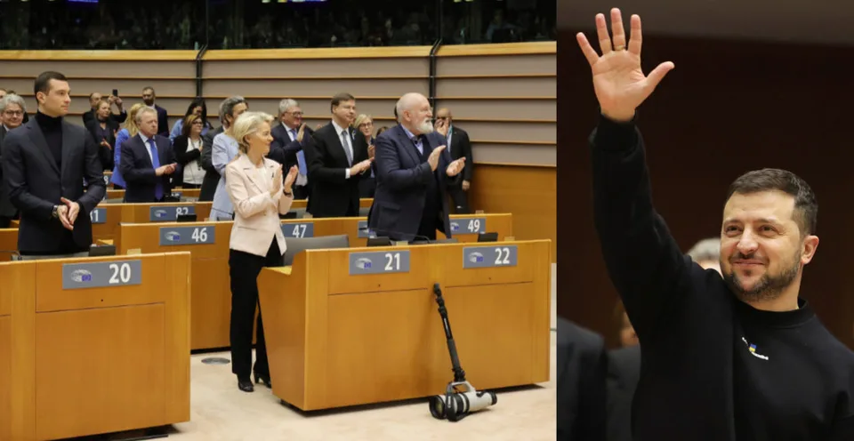 Read more about the article Zelenskyj zožal v EP búrlivý potlesk v stoji! Čo vyhlásil v príhovore pred europoslancami?