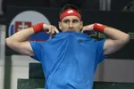Norbert Gombos (Slovensko) v stretnutí proti Jannikovi Sinnerovi (Taliansko)