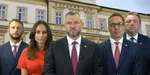 Peter Pellegrini s podpredsedami Hlas-SD.