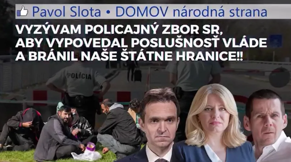 Read more about the article VIDEO Policajti, vzoprite sa a vypovedajte poslušnosť Čaputovej, Ódorovi aj Hamranovi a strážte naše hranice! Vyzýva Pavol Slota