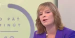 Veronika Remišová v televíznom štúdiu.