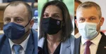 Lukáš Kyselica, Mária Kolíková a Peter Pellegrini.