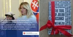 Na kombosnímke prezidentka a kniha, ktorú je venovali aktivisti.