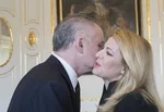 Exprezident A. Kiska a Zuzana Čaputová Foto: tasr