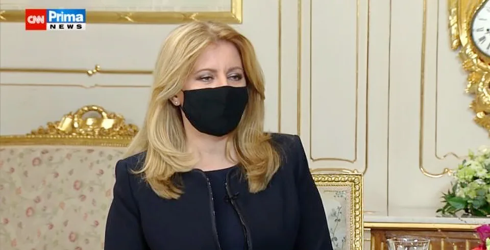 Read more about the article Čaputová vystúpila v českej televízii. Témou bolo aj testovanie Slovákov