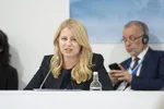 Zuzana Čaputová na podujatí s názvom Promoting climate change education.