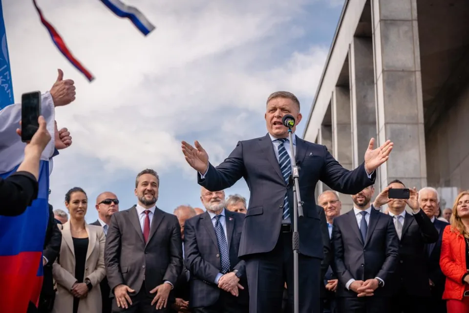 Read more about the article VIDEO Fico: Slavín nie je prízrak, a sloboda a mier nie sú samozrejmosť! Obete fašizmu nám to budú pripomínať