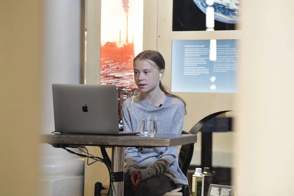 Read more about the article Aktivistka Greta Thunbergová sa vracia k online protestom