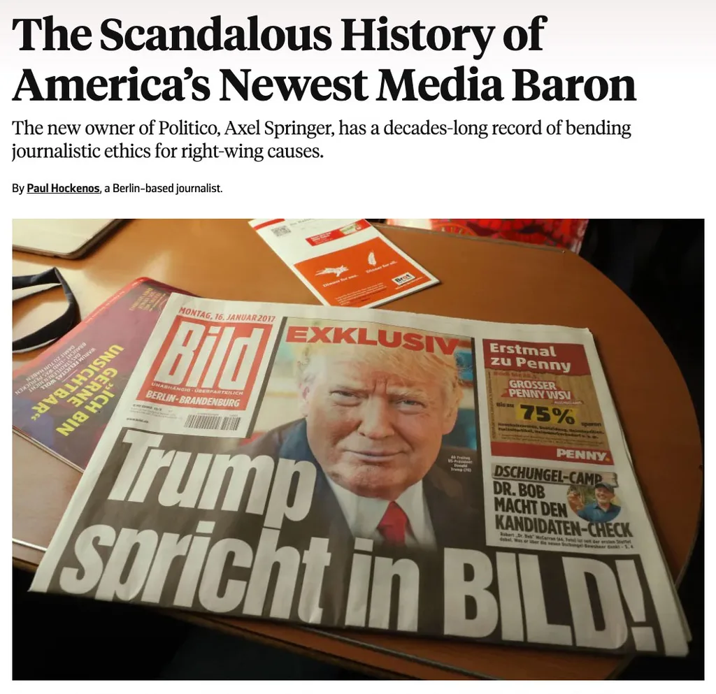 Trumpov rozhovor v Bilde