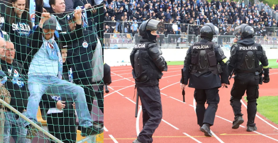 Read more about the article VIDEO Slovan získal rekordný titul! Na “belasú” radosť dohliadala v Banskej Bystrici polícia