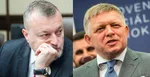 Na snímke zľava Milan Krajniak, podprtedseda Sme rodina a šéf strany Smer-SD Robert Fico.