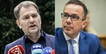 Na kombosnímke zľava Igor Matovič a Erik Tomáš.
