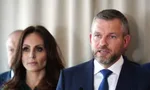 Peter Pellegrini počas tlačovky v Trenčíne.